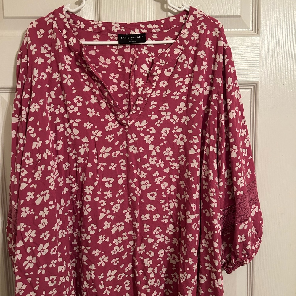 Lane Bryant Floral Blouse Size 26p